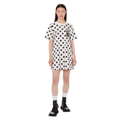 THE TEDDY BEAR PRINTED HEAVY COTTON DRESS